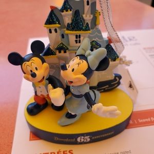 Disneyland 65th Anniversary Mickey/Minnie Ornamen